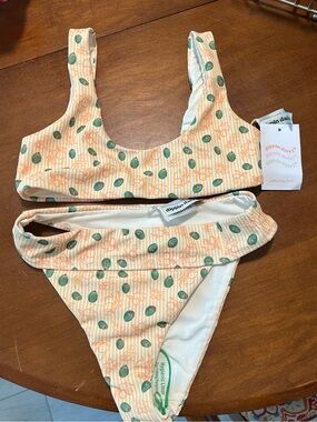 Dippin Daisy olive bikini set XS NWT